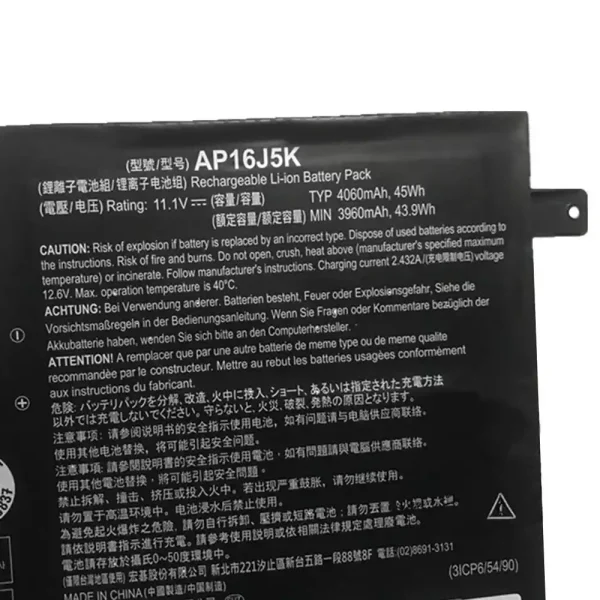 Bateria para notebook ACER AP16J5K,AP16J8K - Image 4