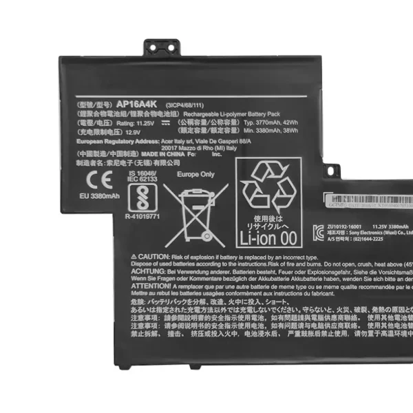 Bateria para notebook ACER AP16A4K - Image 3