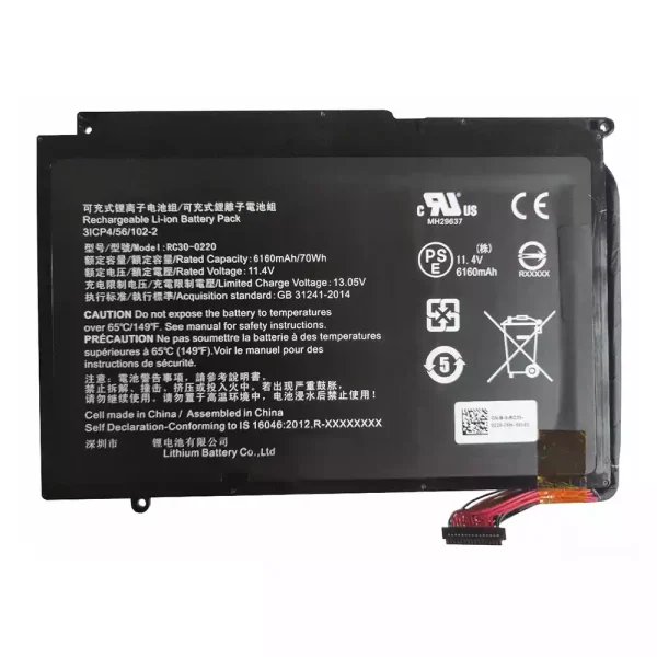 Bateria para notebook RAZER RC30-0220,RZ09-0220