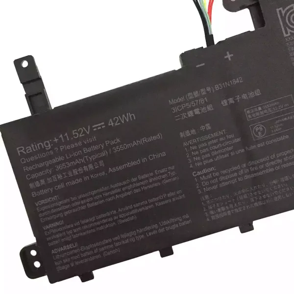 Bateria para notebook ASUS K531FA,K531FL,S531FA,S531FL,V531FL,V531FA,X531FA - Image 3