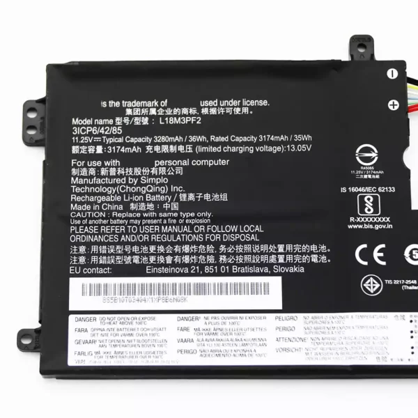 Bateria para notebook LENOVO L18M3PF2 - Image 3
