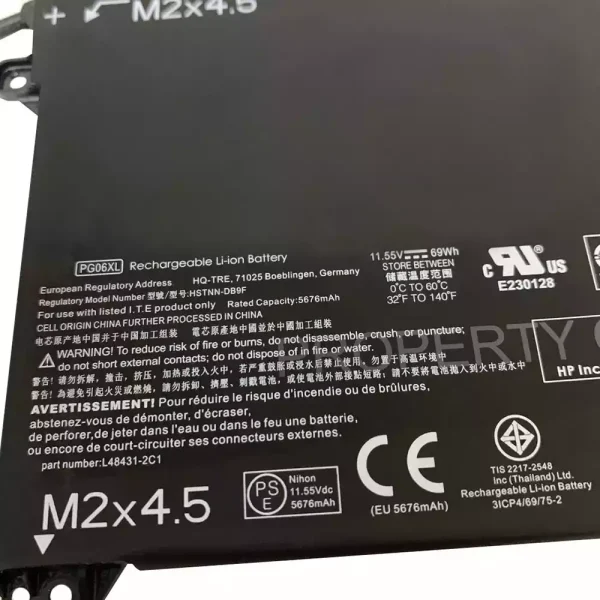 Bateria para notebook HP PG06XL - Image 3