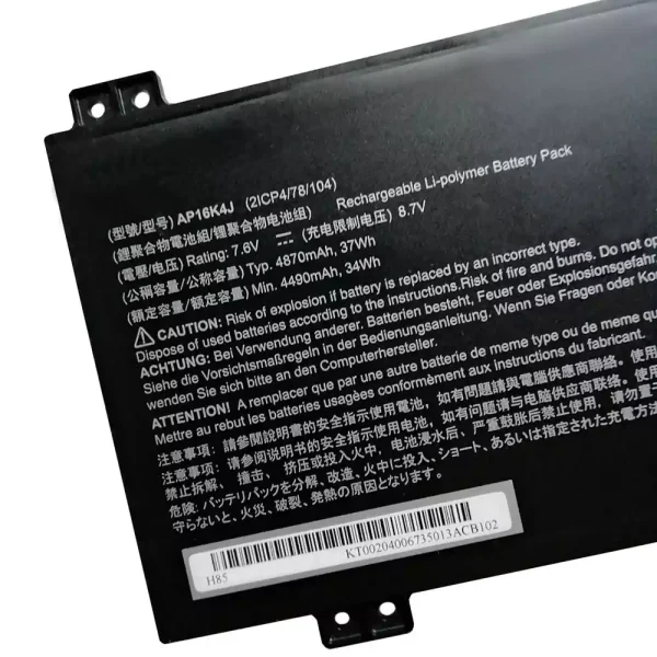 Bateria para notebook Acer AP16K4J - Image 3
