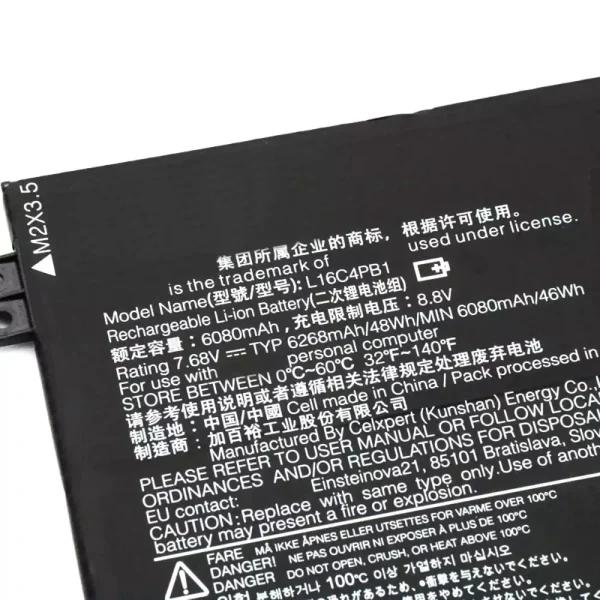 Bateria para notebook LENOVO L16C4PB1 - Image 3