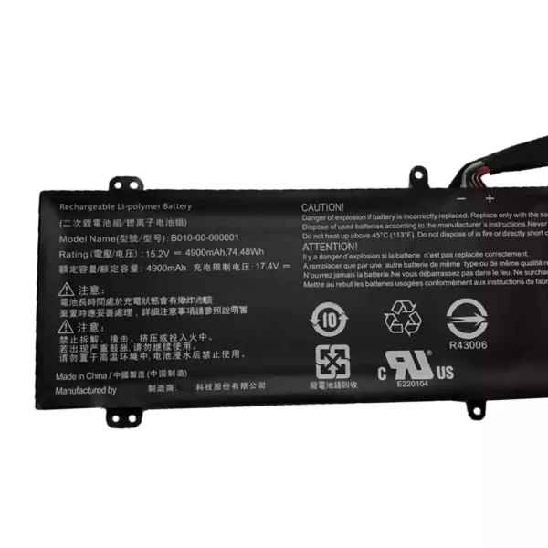 Bateria para notebook EVGA 758-41-2633-T1,SC17,SC17 1070 - Image 3