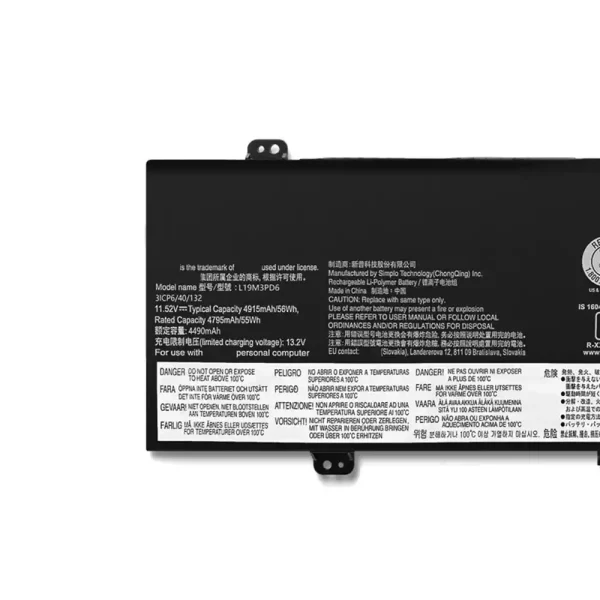 Bateria para notebook LENOVO L19D3PD6 L19M3PD6 - Imagem 3