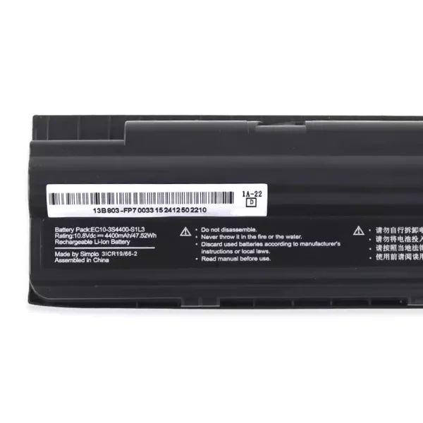 Bateria para notebook EC10-3S4400-S1L3 EC10-3S4400-G1L3,EC10-3S4400-S4N3,EC10-3S4400-S1N3,EC10-3S5200-S1L5 - Image 3
