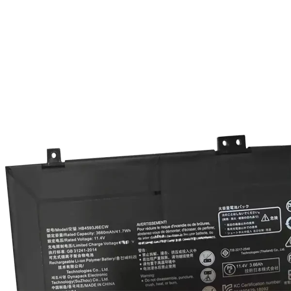 Bateria para notebook HUAWEI Matebook 13,MateBook 13 AMD,MateBook 13 HN-W19L,MateBook 13 i7 - Image 3
