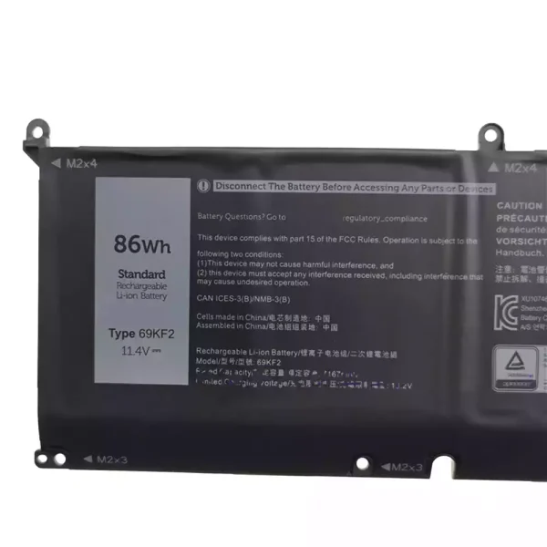 Bateria para notebook Dell XPS 15 9500,Precision 5550 - Image 3