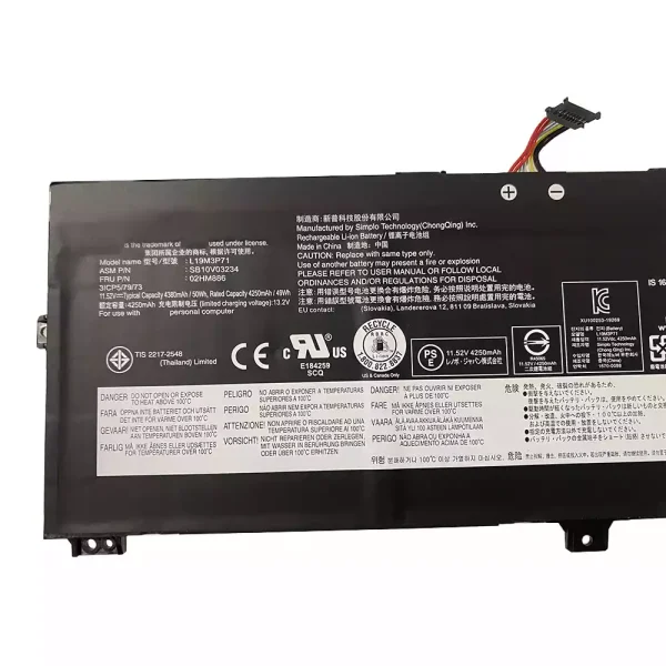 Bateria para notebook LENOVO L19M3P71 SB10V03234 02HM886 - Image 3