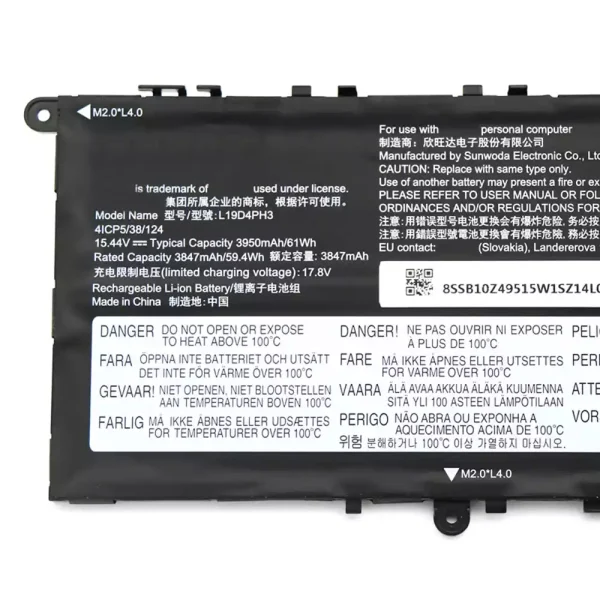 Bateria para notebook LENOVO Yoga 14sIHU 14sITL 14s 2021,Slim 7 Pro 14ITL5 - Image 3