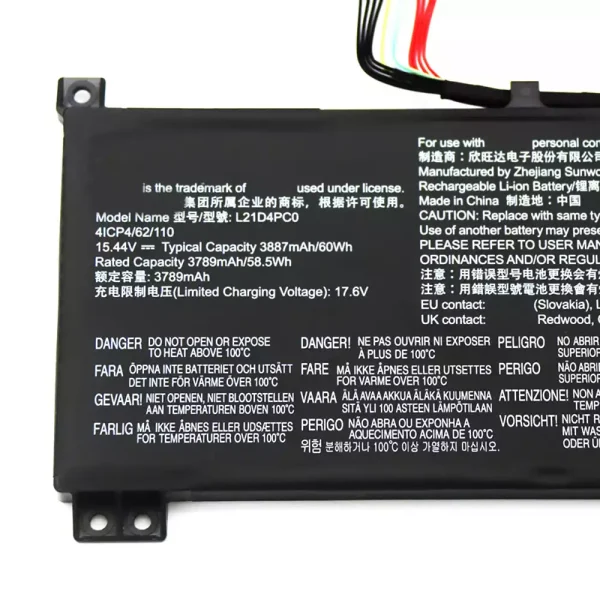 Bateria para notebook LENOVO L21D4PC0 - Image 3