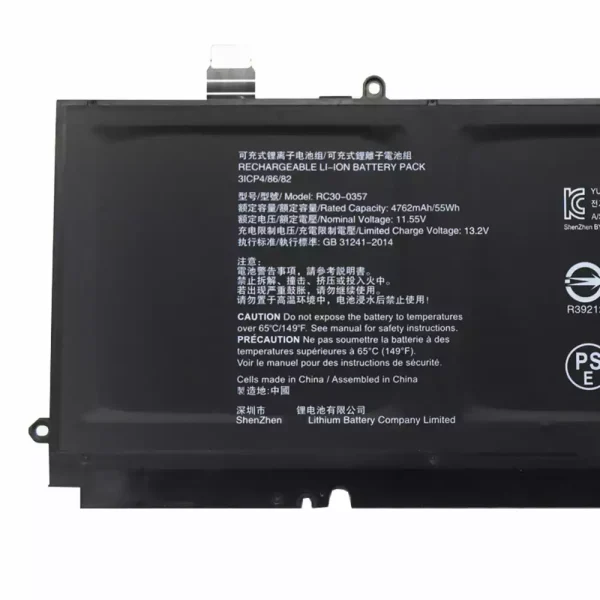 Bateria para notebook RC30-0357 RZ09-0357 Razer book 13 - Image 3
