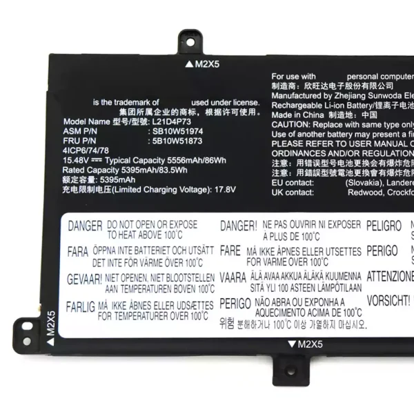 Bateria para notebook LENOVO L21D4P73 - Image 3