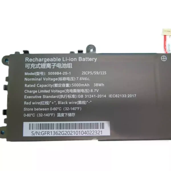 Bateria para notebook 5059B4-2S-1 - Image 3