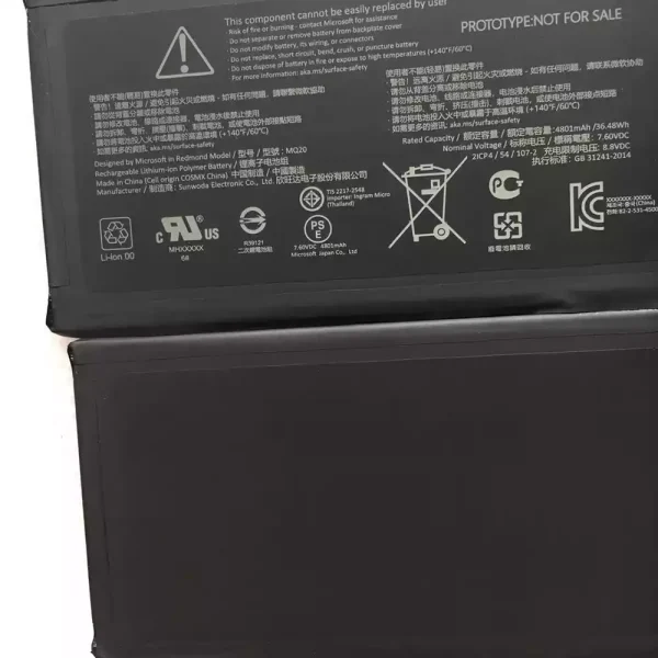 Bateria para notebook Microsoft Surface MQ20 - Image 2