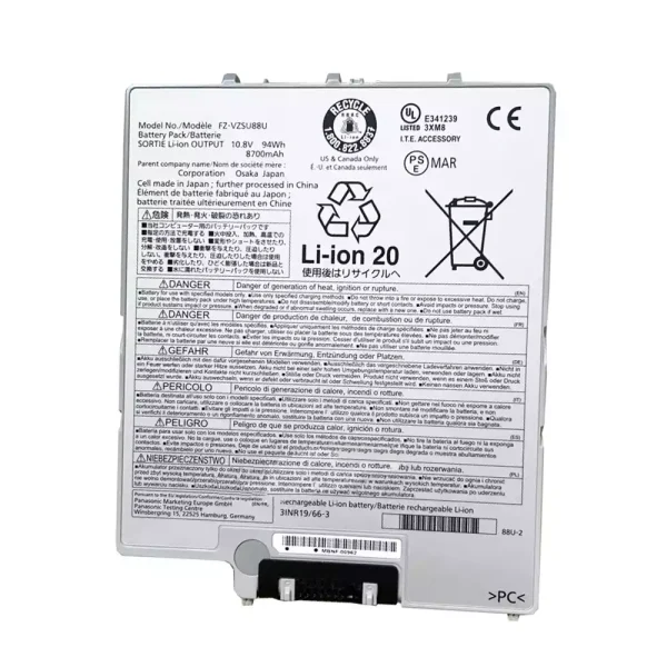 Bateria para notebook PANASONIC FZ-VZSU88U,FZ-G1