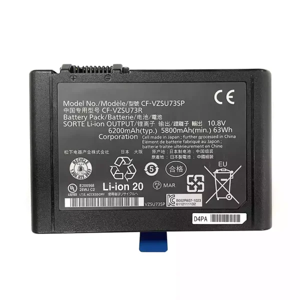 Bateria para notebook PANASONIC CF-VZSU73R CF-VZSU73SP CF-VZSU73U Toughbook CF-D1