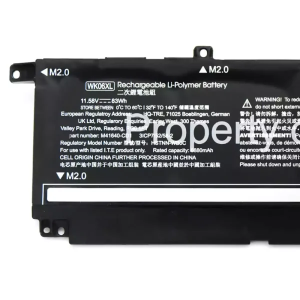 Bateria para notebook HP WK06XL - Image 3