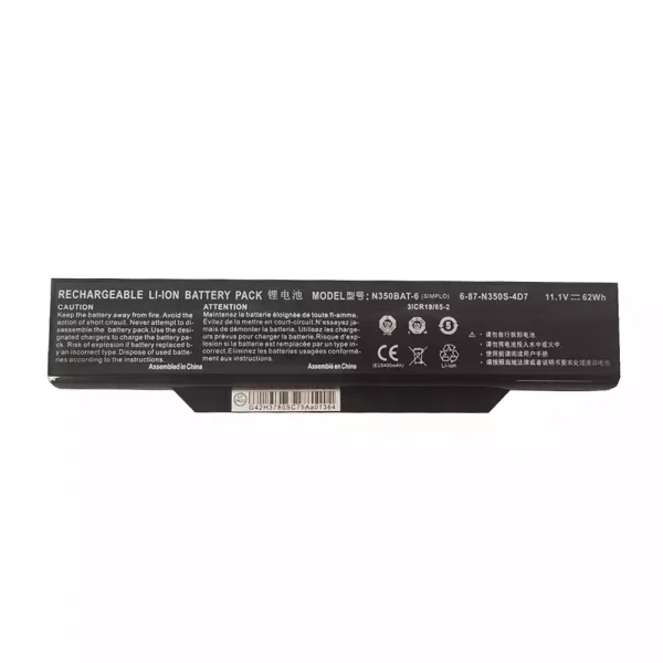 Bateria para notebook CLEVO N350BAT-6 6-87-W350S-4D7