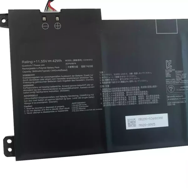 Bateria para notebook ASUS C31N1912 - Image 3