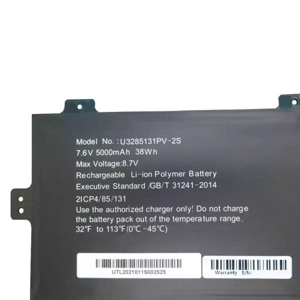 Bateria para notebook GSP3285131 U3285131P-2S1P U3285131PV-2S - Image 3