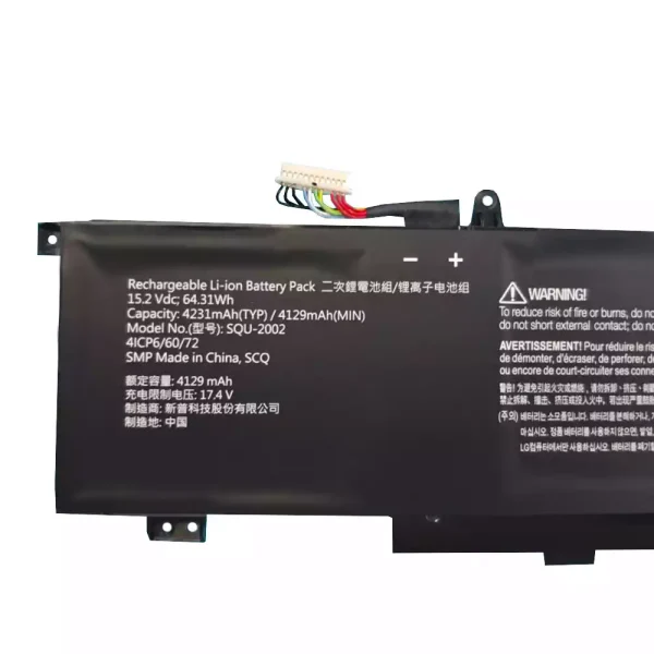 Bateria para notebook SQU-2002 916QA139H THUNDEROBOT zero 2021 - Image 2