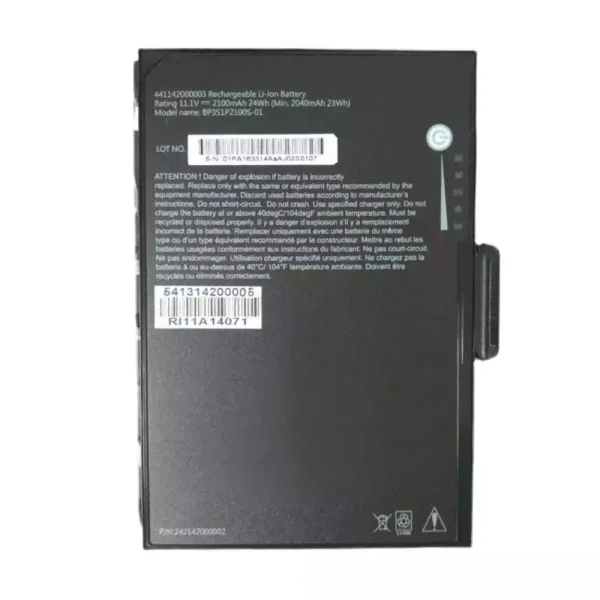 Bateria para notebook Getac BP3S1P2100S-01 K120 441142000003 441142000019