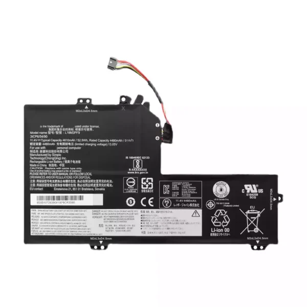 Bateria para notebook Lenovo L18L3PF6 L18M3PF9 SB10W67224,SB10W67398,5B10T26390