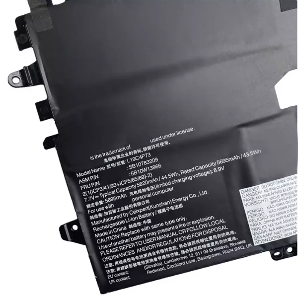 Bateria para notebook LENOVO Thinkpad X1 Titanium,SB10T83208 SB10T83209 5B10W13965 5B10W13966 - Image 3