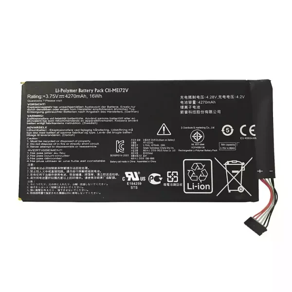 Bateria para Tablet ASUS C11-ME172V,MeMO k004
