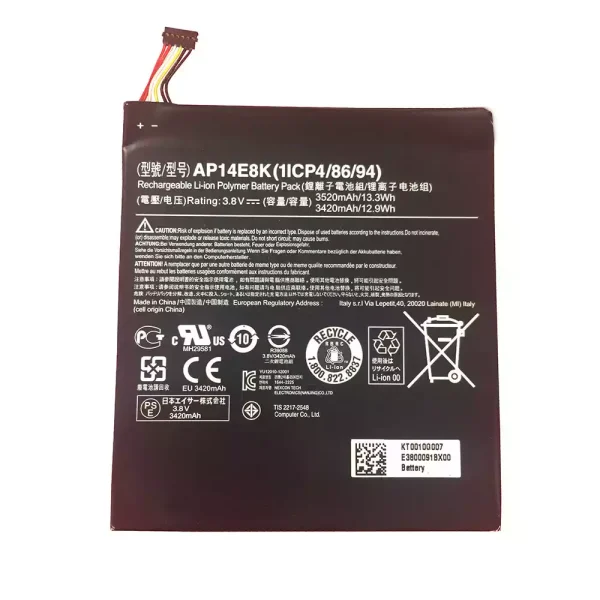 Bateria para Tablet ACER AP14E8K