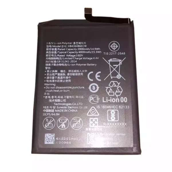 Bateria HB436486ECW para Huawei mate 10,mate 10 Pro,mate 10 lite,P20 Pro