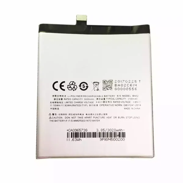 Bateria BA02 para MEIZU Noblue E1