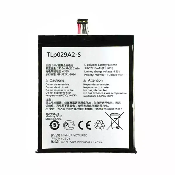 Bateria TLP029A2-S para Alcatel onetouch IDOL 3 5.5