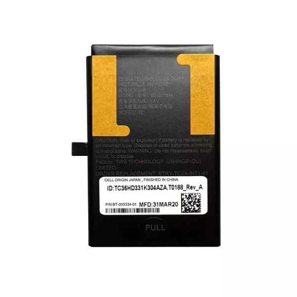 Bateria para ZEBRA BT-000334,TC20 TC21 TC25 TC26