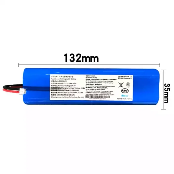 Bateria para Aspirador de Pó Robô KLINSMANN KRV210 KRV310 KRV205A - Image 2