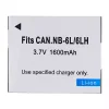 Bateria nova para Canon PowerShot SX500 IS PowerShot SX510 HS PowerShot SX520 HS PowerShot SX530 HS PowerShot SX540 HS PowerShot SX600 HS PowerShot SX610 HS PowerShot SX700 HS PowerShot SX710 HS