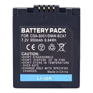 Bateria nova para PANASONIC CGA-S001 DMW-BCA7