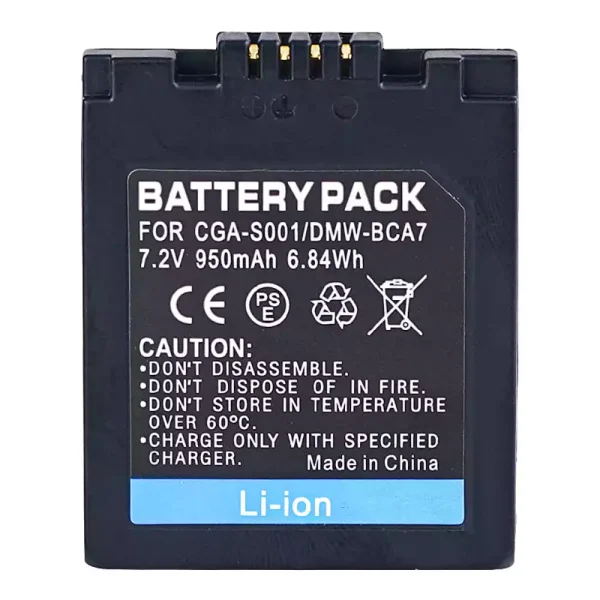 Bateria nova para PANASONIC DMC-FX1 DMC-FX5 DMC-F1 DMC-GX