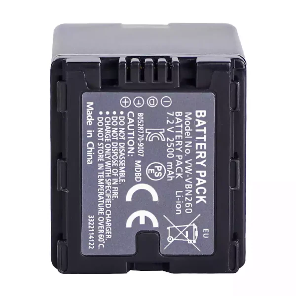 Bateria nova para PANASONIC VW-VBN260 - Image 4