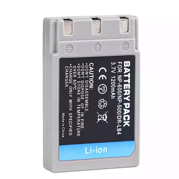 Bateria nova para KONICA MINOLTA DR-LB4, NP-500, NP-600 - Image 2