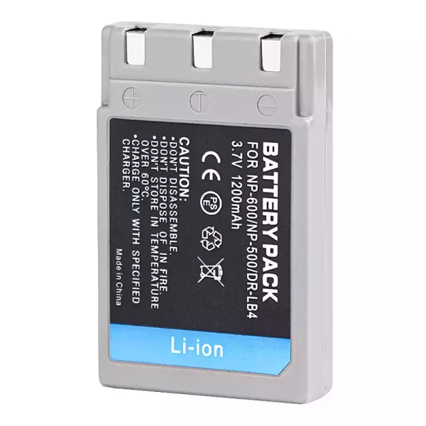 Bateria nova para KONICA MINOLTA DR-LB4, NP-500, NP-600 - Image 3
