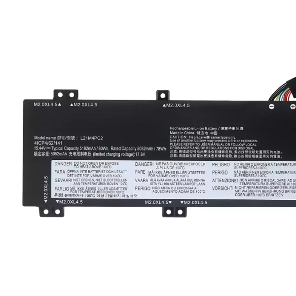 Bateria para notebook Lenovo L21B4PC0 L21C4PC1 L21D4PC1 L21M4PC2 L21M4PC3 - Image 3