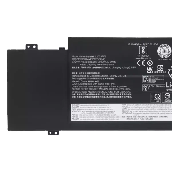 Bateria para notebook LENOVO L20C4PF2 L20D4PF2 L20M4PF2 - Image 3