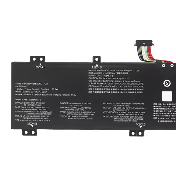 Bateria para notebook LENOVO L21C4PC2 L21C4PC3 L21D4PC2 L21M4PC5 L21M4PC6 - Image 3