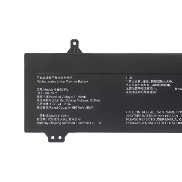 Bateria para notebook G16B03W,Redmi G Pro 2022/Redmi G Pro 2024 - Image 3