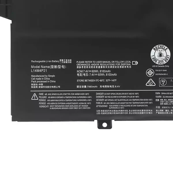 Bateria para notebook LENOVO L14M3P22 L14S3P21 - Image 3