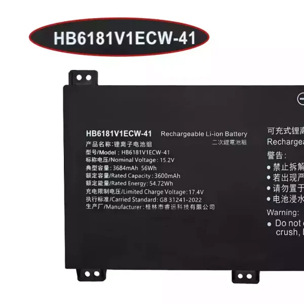 Bateria para notebook HUAWEI HB6181V1ECW-41 - Image 3
