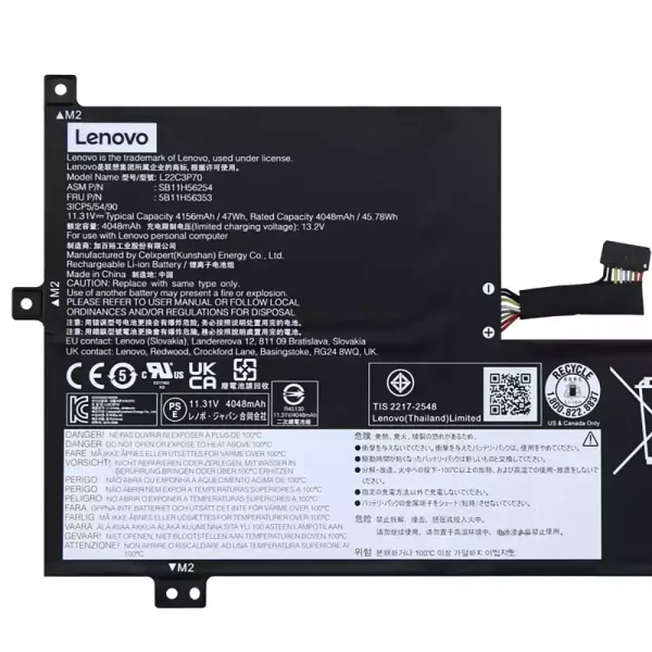 Bateria para notebook LENOVO L22C3P70 SB11H56254 5B11H56353 - Image 3